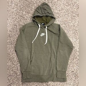 Nike Men's Army Green Hoodie Size Medium